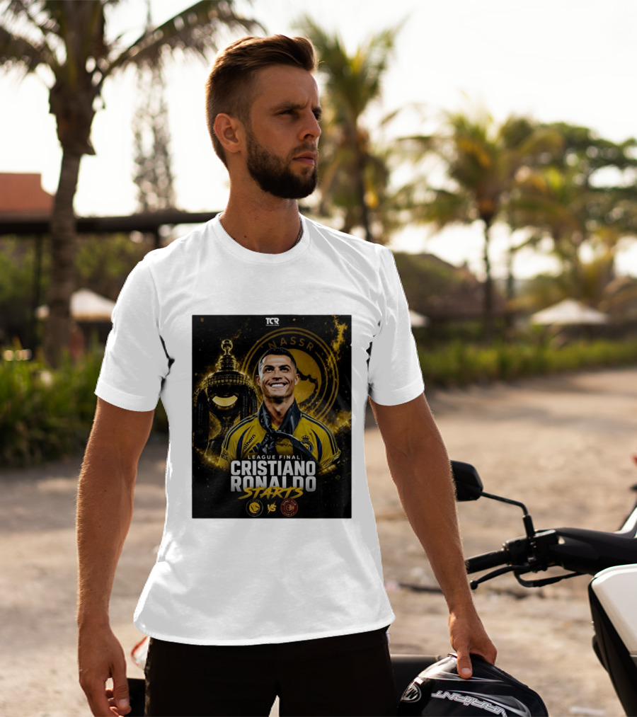 League Final Cristiano Ronaldo Starts Al Nassr Vs Damac Club T-Shirt