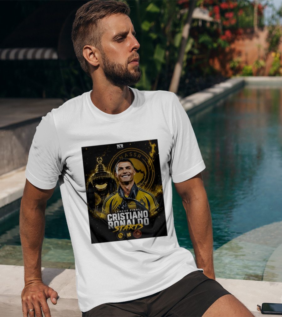 League Final Cristiano Ronaldo Starts Al Nassr Vs Damac Club T-Shirt