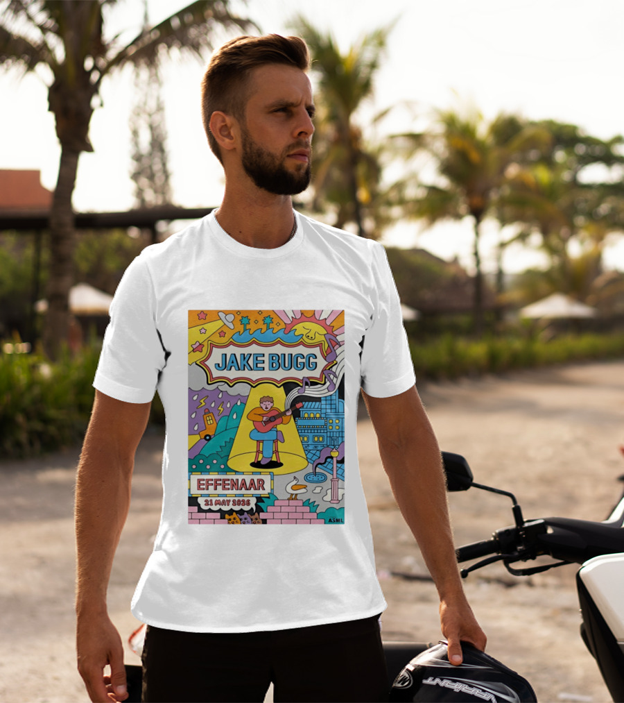 Jake Bugg Effenaar 21 May 2026 Pop Art Style Concert Event T-Shirt