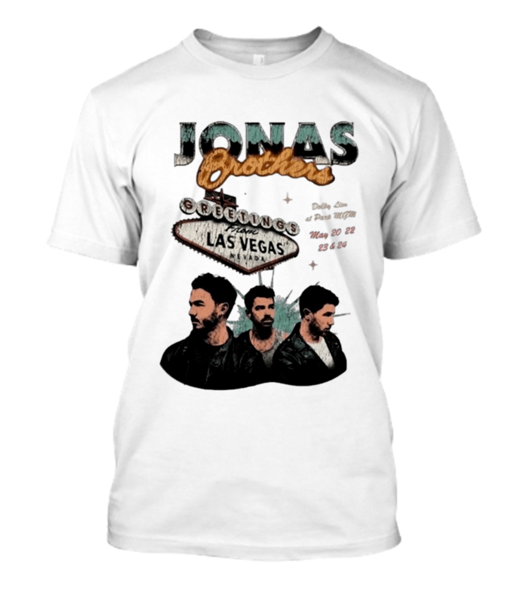 Jonas Brothers Greetings From Las Vegas Nevada May 17 18 2026 Event T-Shirt