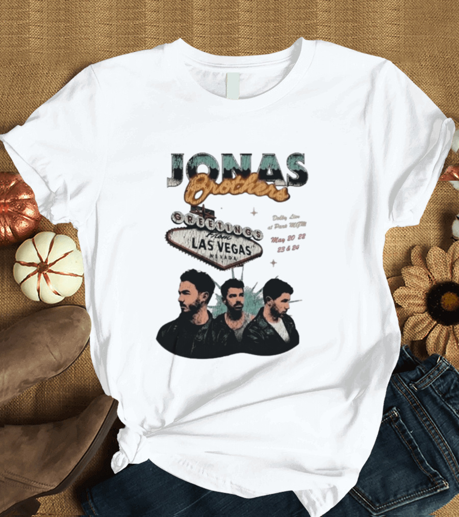 Jonas Brothers Greetings From Las Vegas Nevada May 17 18 2026 Event T-Shirt