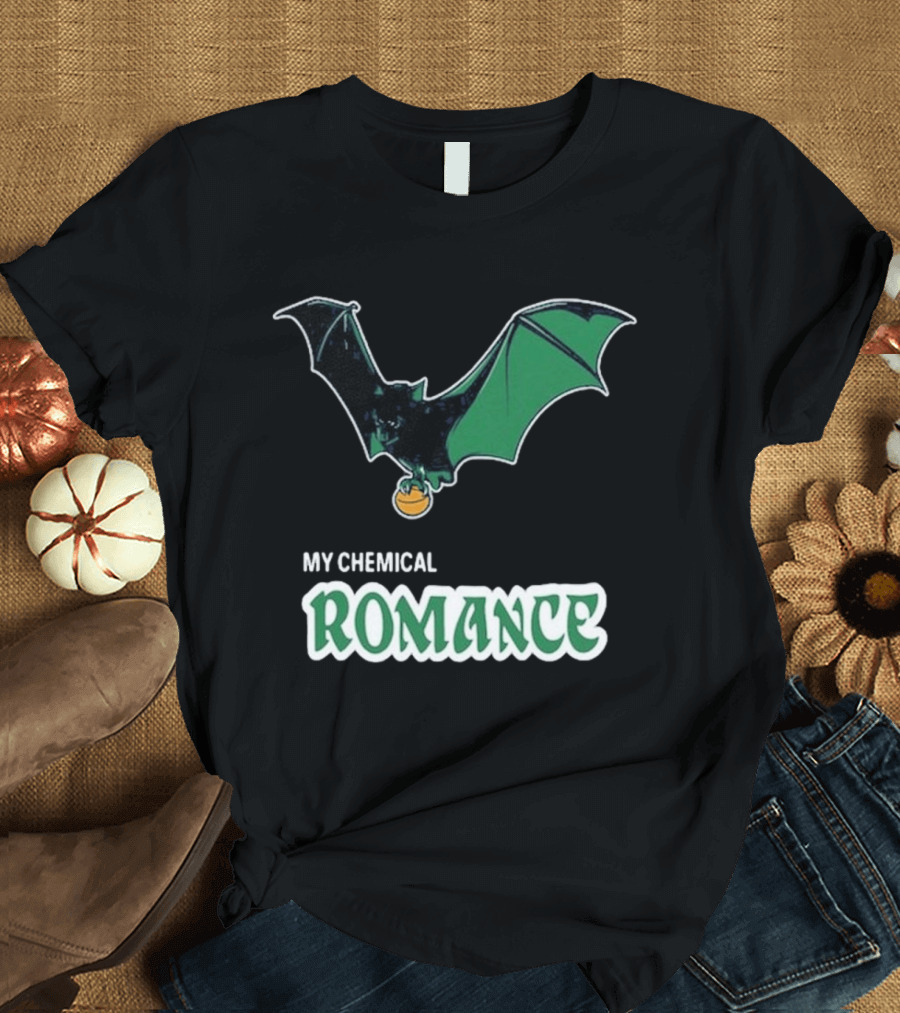 My Chemical Romance Bat Green Logo Philadelphia 08 15 2025 T-Shirt