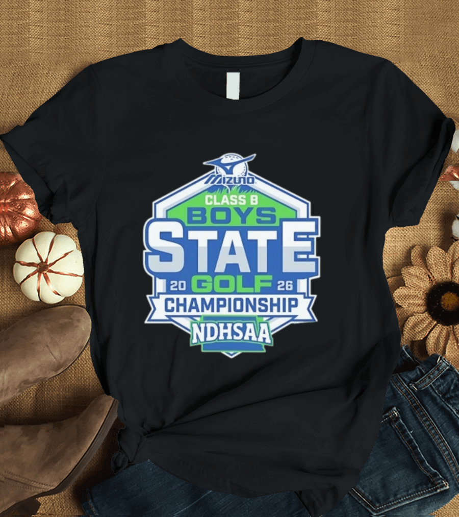 NDHSAA Mizuno Class B Boys State Golf Championship 2026 T-Shirt