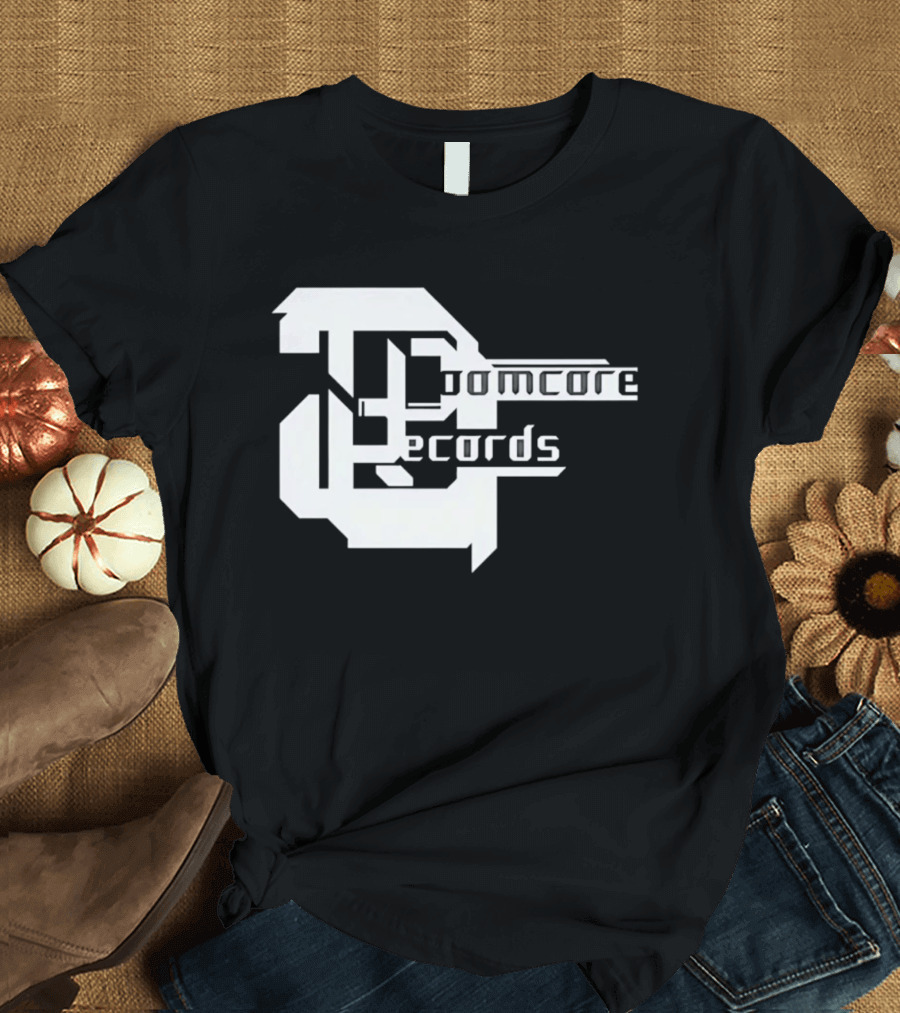 Doomcore Records Bold Stylized T-Shirt