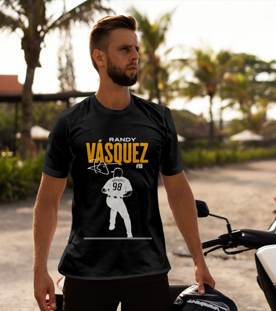 Randy Vázquez 98 San Diego Players Signature T-Shirt