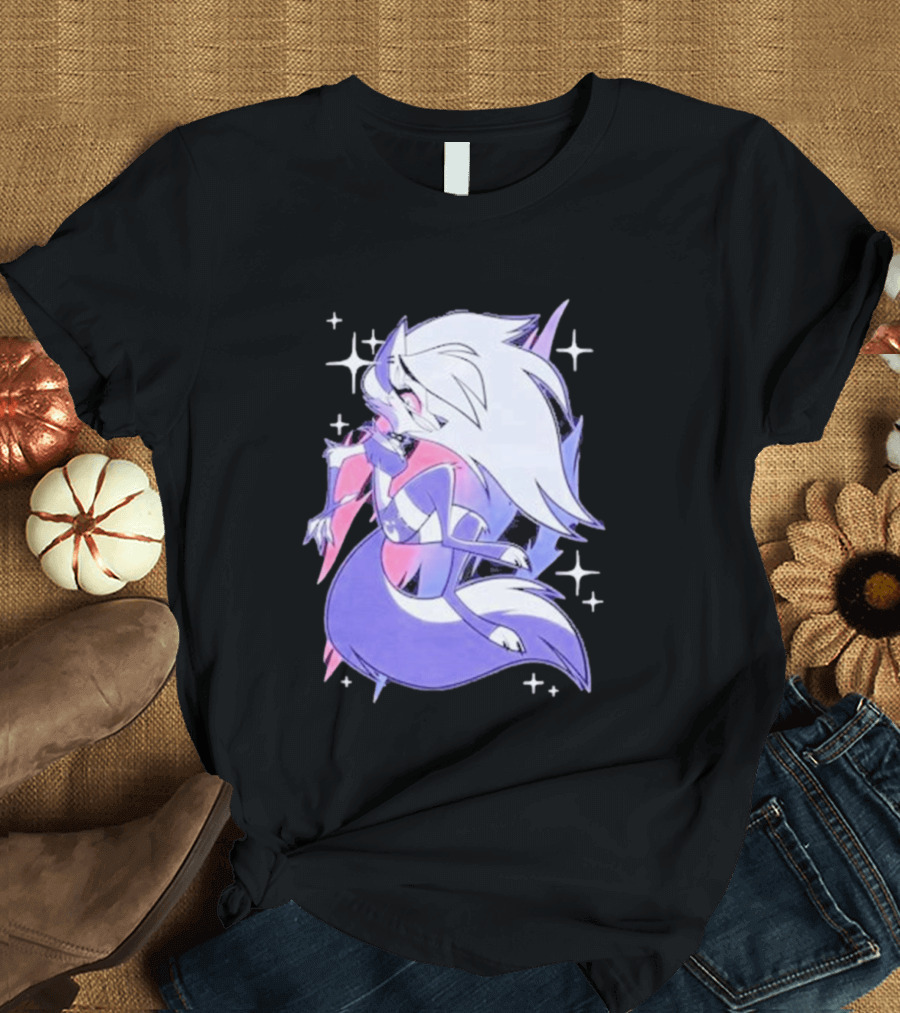 Helluva Boss Loona Bisexual Pride Character Sparkling Aesthetic T-Shirt