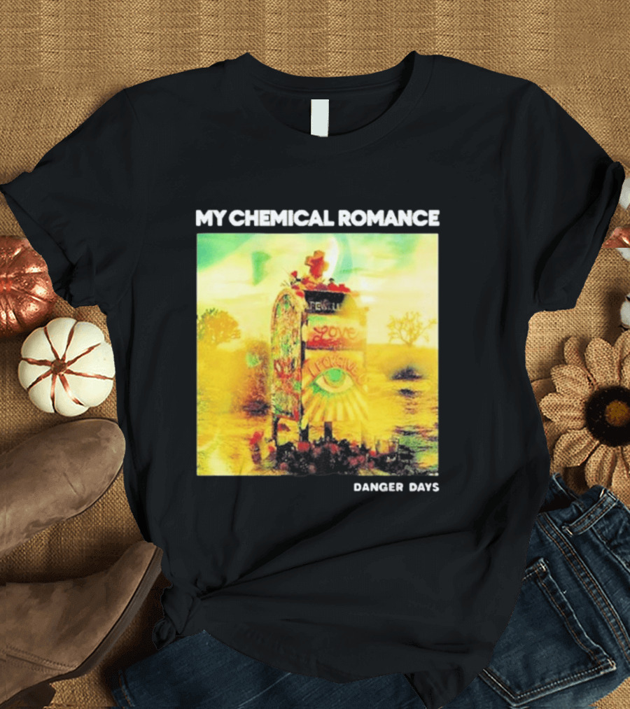 My Chemical Romance Danger Days Album Art Neon Desert Mailbox T-Shirt