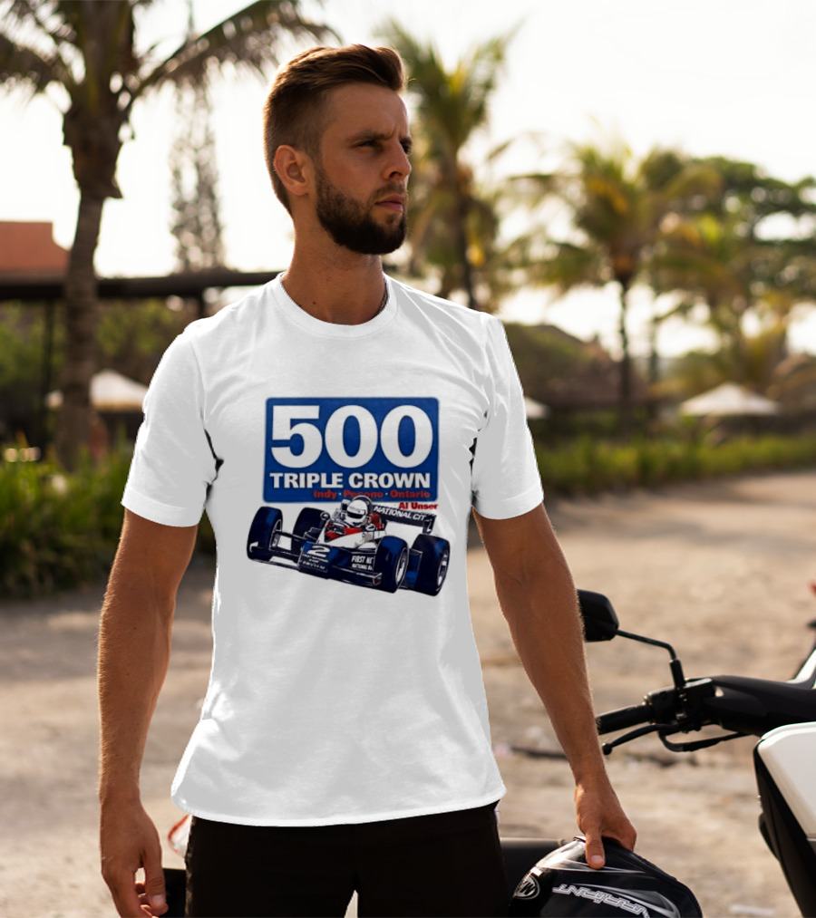 500 Triple Crown Al Unser Indy Pocono Ontario Racing T-Shirt