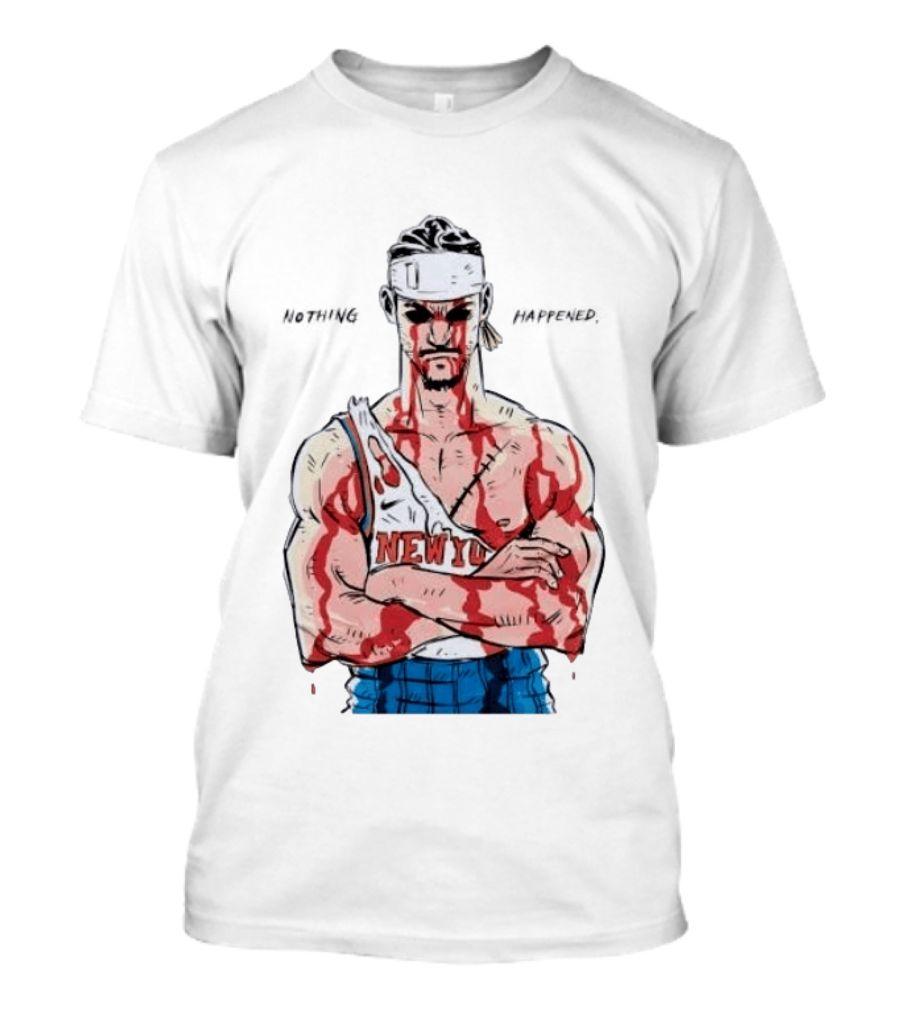 Roronoa Zoro Knicks Nothing Happened Crossover With Josh Hart T-Shirt