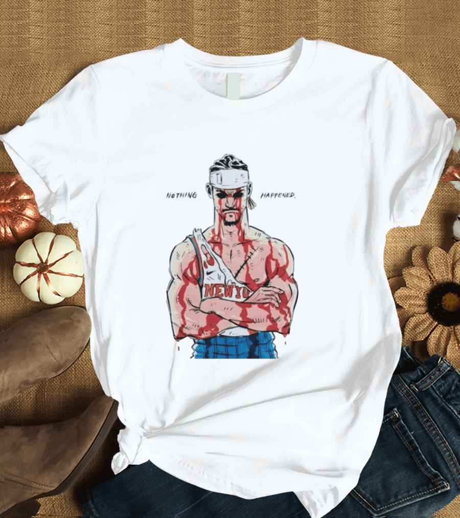Roronoa Zoro Knicks Nothing Happened Crossover With Josh Hart T-Shirt