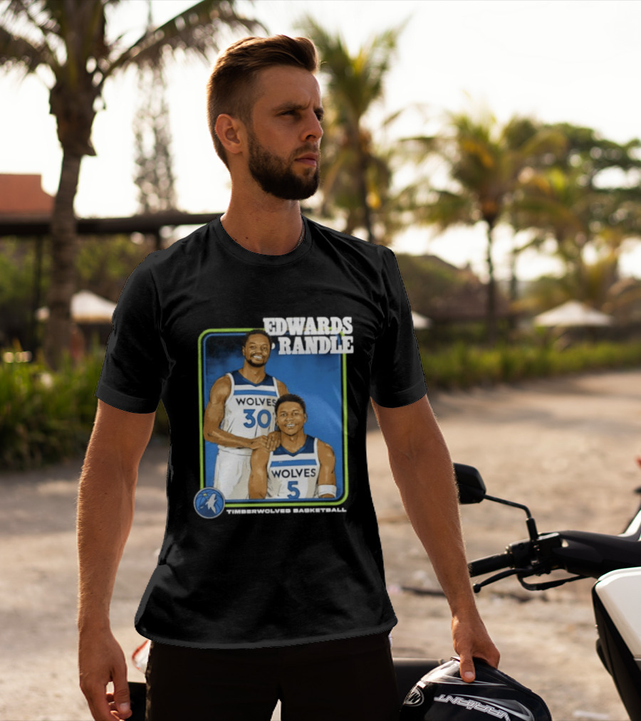 Edwards Randle Wolves 30 5 Basketball Duo T-Shirt