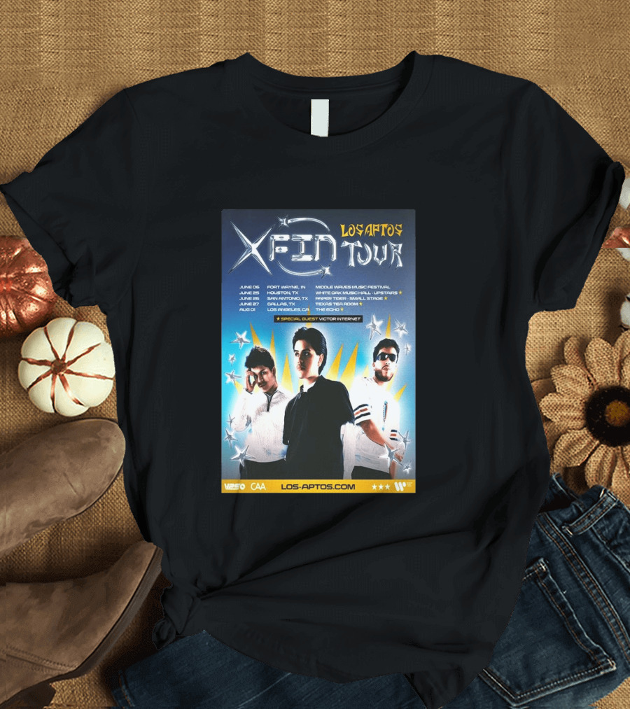 Los Aptos X Fin Tour 2026 Special Guest Victor Internet T-Shirt