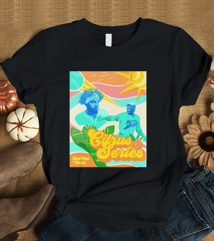 Citrus Series Miami Marlins Tampa Bay Devil Rays T-Shirt