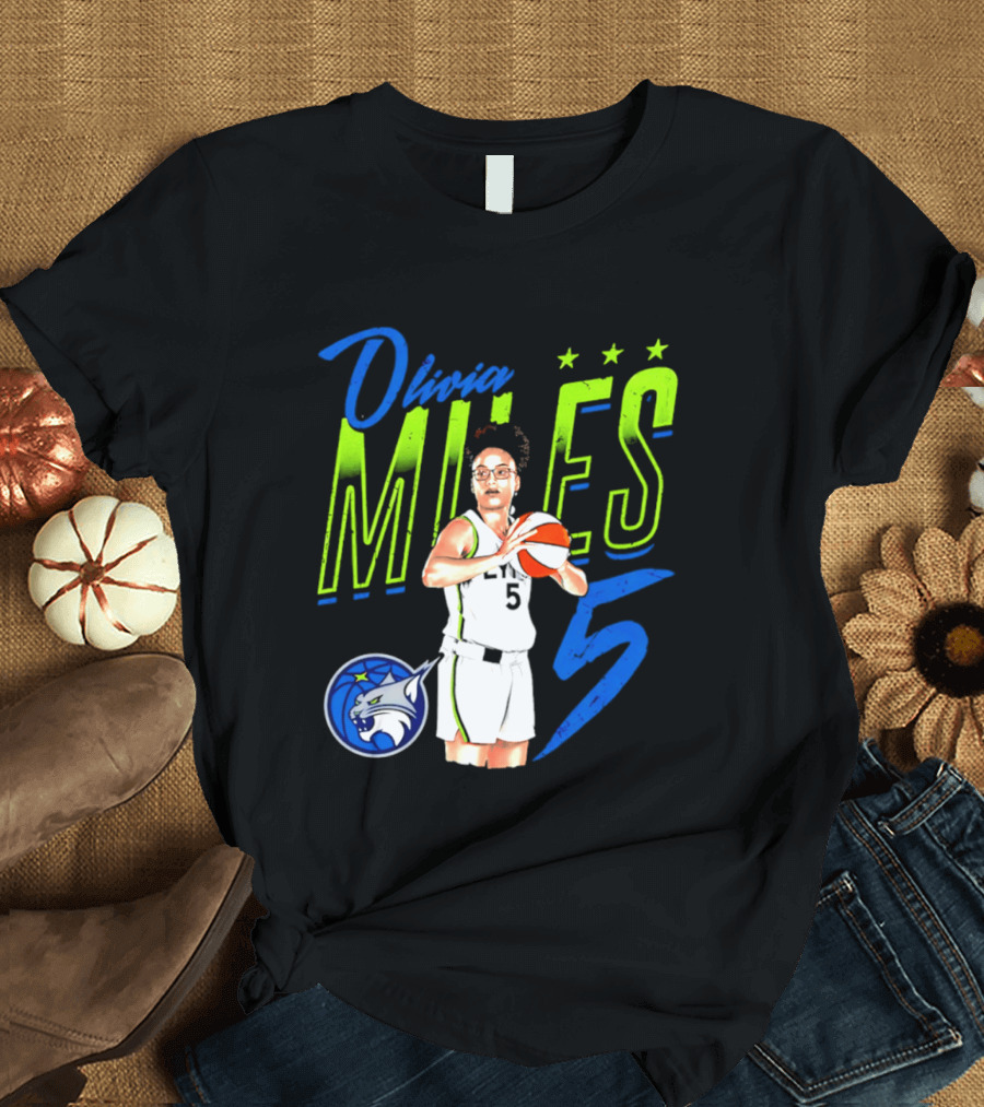 Olivia Miles Minnesota Lynx 5 Star Player T-Shirt