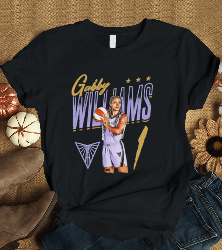 Gabby Williams 1 Golden State Valkyries Basketball Pose T-Shirt