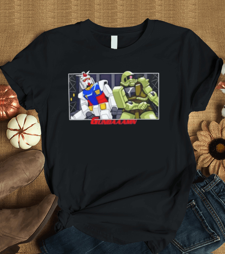 Gundaaamn Robots Anime Mecha Showdown T-Shirt