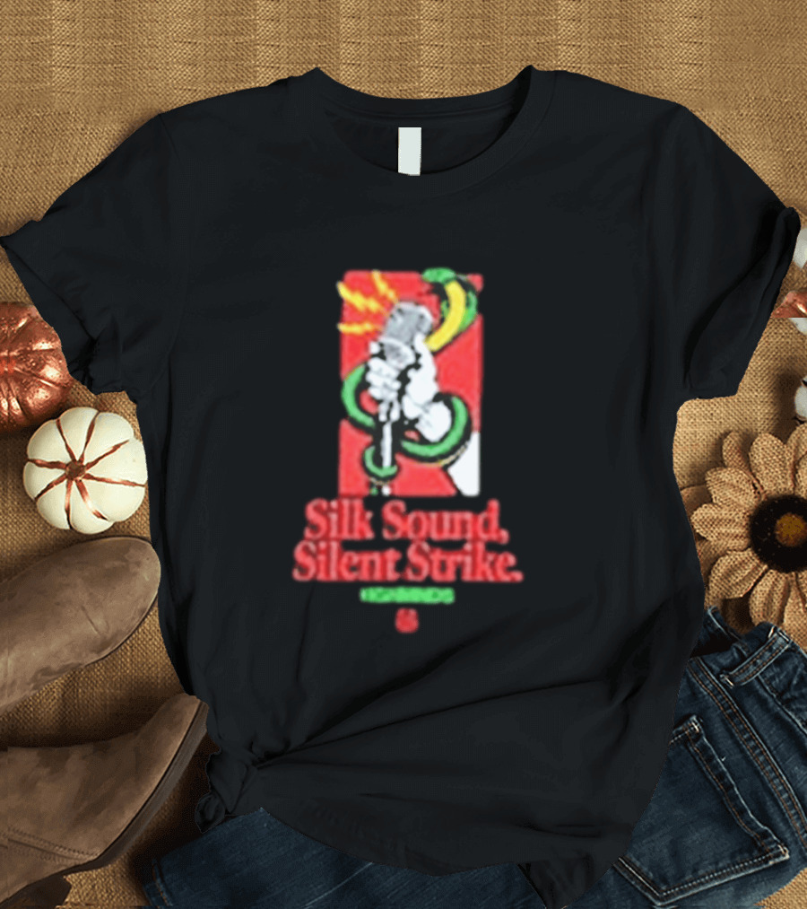 Silk Sound Silent Strike Retro Microphone And Snake T-Shirt