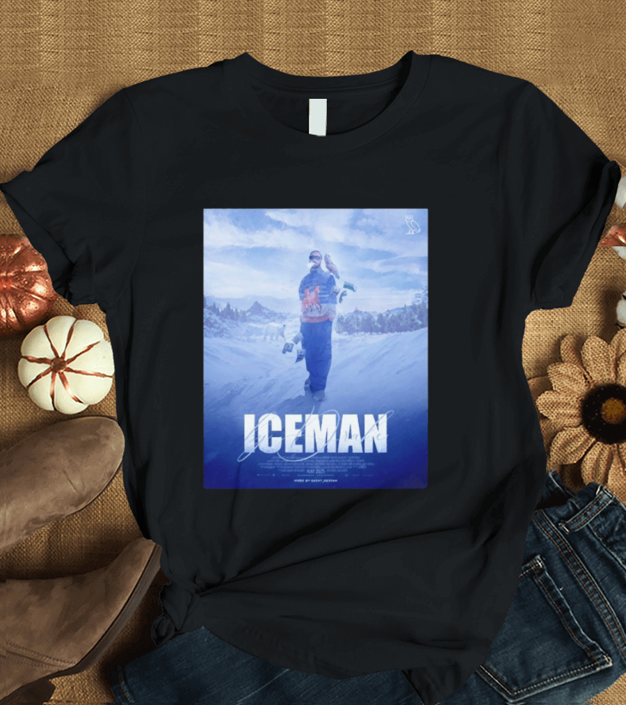 ICEMAN By Drake Featuring Saint Justin OVO Collaboration 2025 Winter Snowy Landscape T-Shirt
