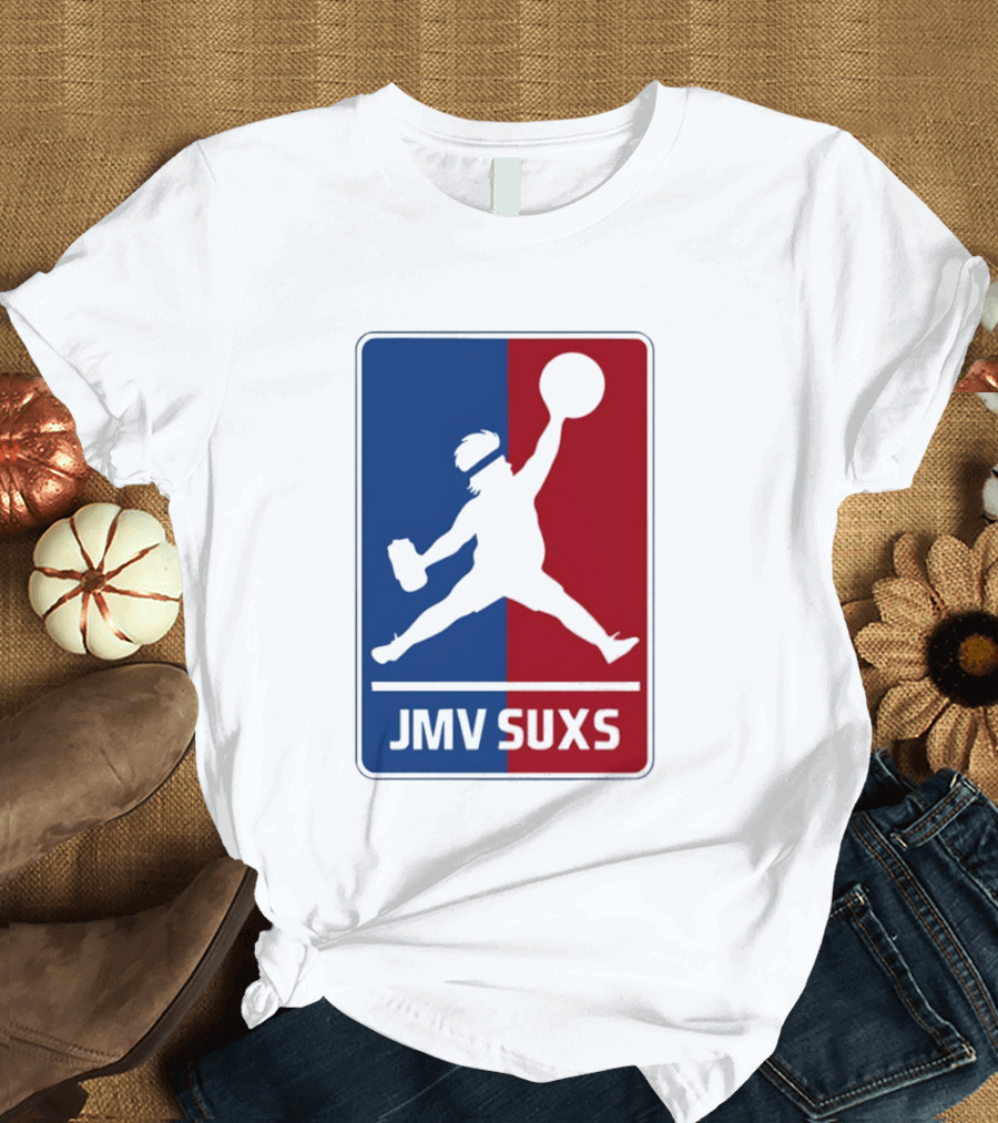 JMV SUXS MLB Jumpman Overweight Baseball Pitcher T-Shirt