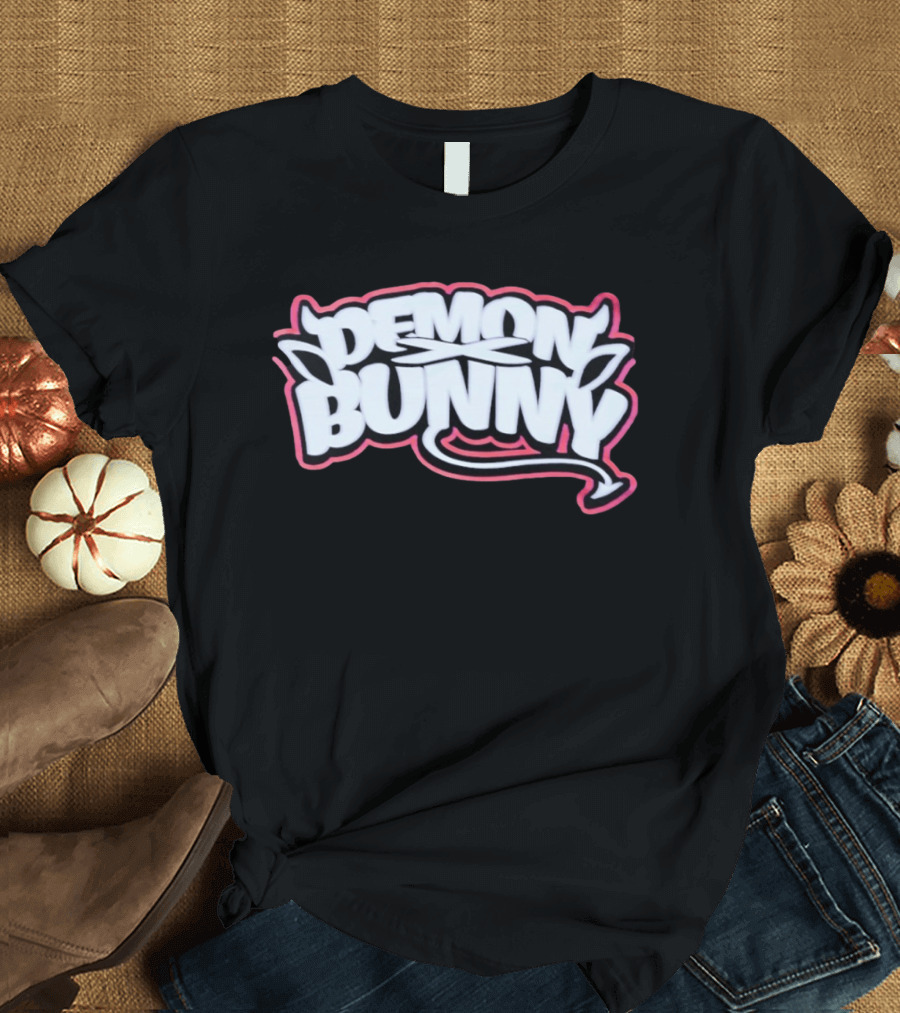 Demon Bunny Devil Horns Tail T-Shirt