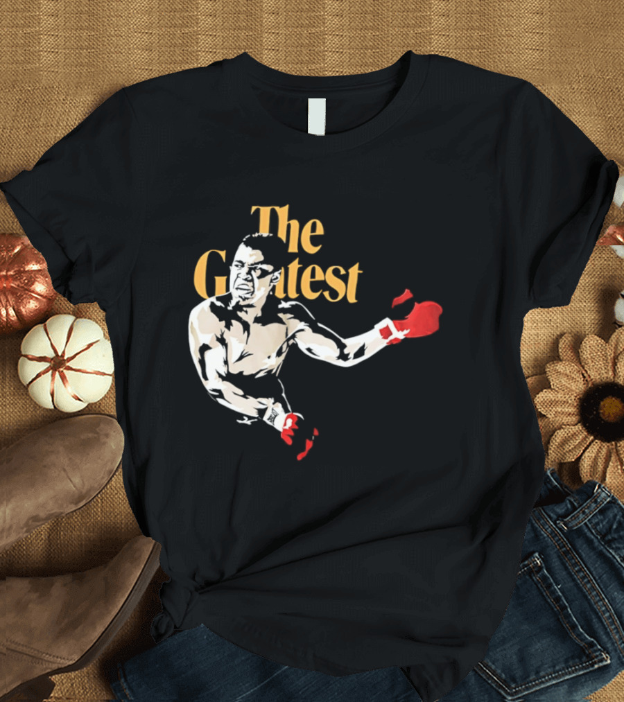 The Greatest Muhammad Ali Red Gloves Boxer T-Shirt