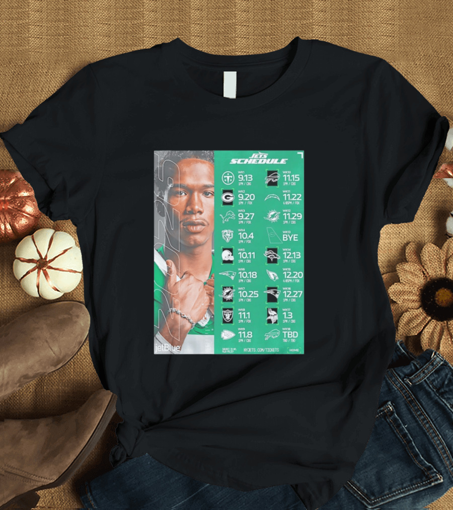 New York Jets 2026 Schedule NFL Matchups And Dates T-Shirt