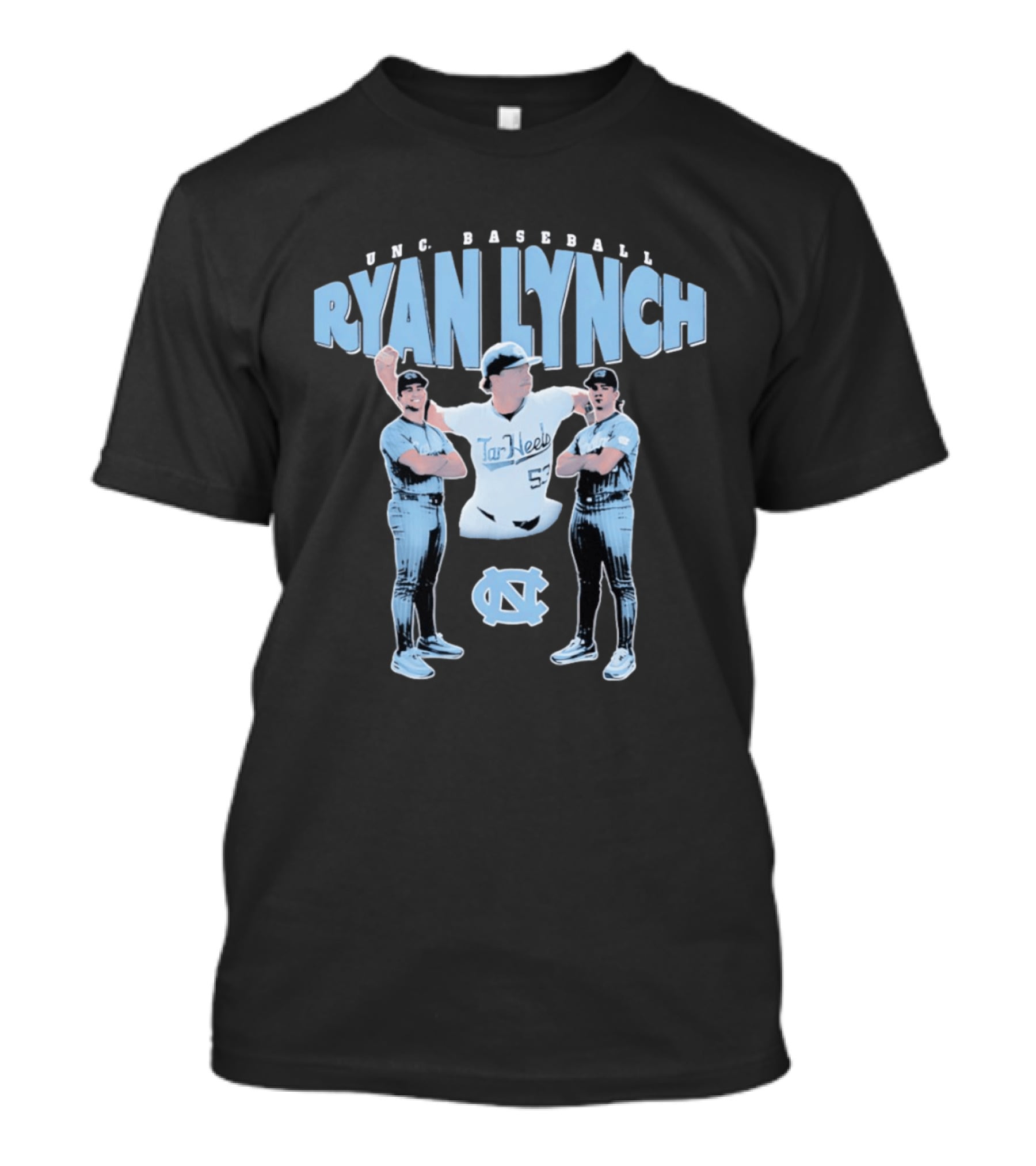 UNC Baseball Ryan Lynch Tar Heels 52 T-Shirt