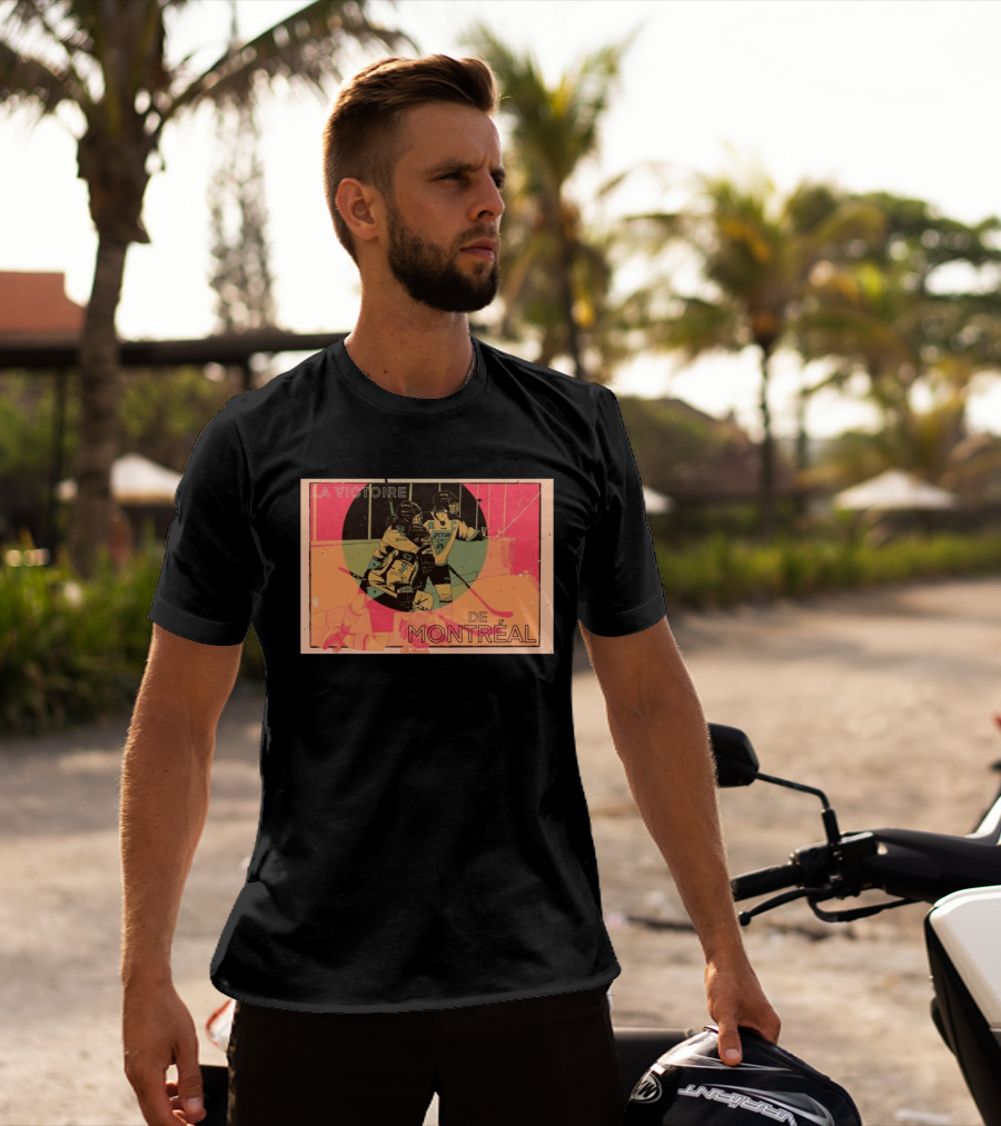 La Victoire De Montréal Hockey Vintage Pop T-Shirt