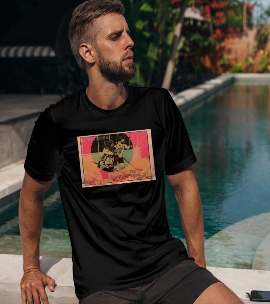La Victoire De Montréal Hockey Vintage Pop T-Shirt