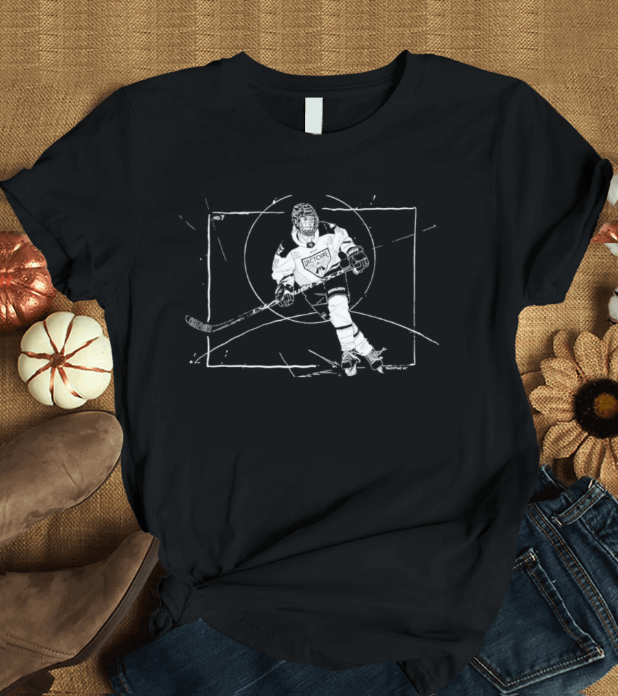 Marie Philip Poulin NO7 Hockey Player Sketch T-Shirt