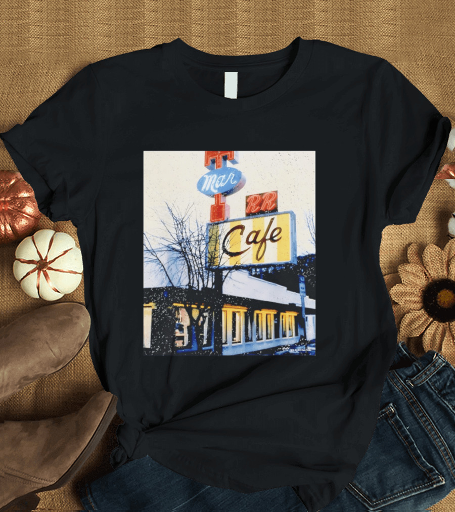 Twin Peaks Mar RR Cafe Sign Iconic Diner Scene T-Shirt