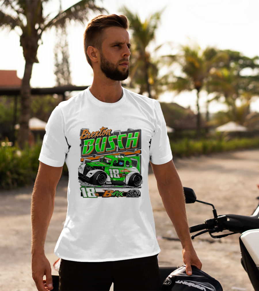 Brexton Busch 18 B Rex KBM Race Car Graphic 2026 T-Shirt
