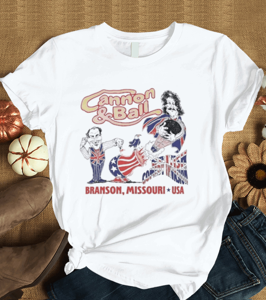 Cannon And Ball Branson Missouri USA British Comedy T-Shirt