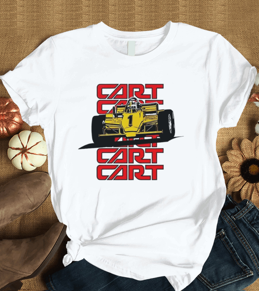 CART Racing Number 1 Yellow Formula Motorsport Classic Car T-Shirt