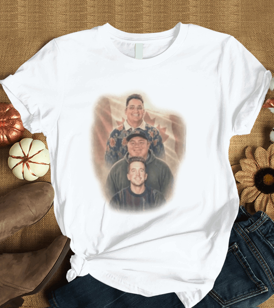 David Spencer Devin Trio Portrait Canadian Flag T-Shirt