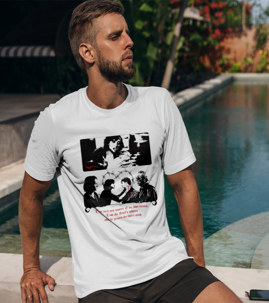 Devil's Minion Gothic Cult Barbed Wire I Am Love And Master Of My Own Nature T-Shirt