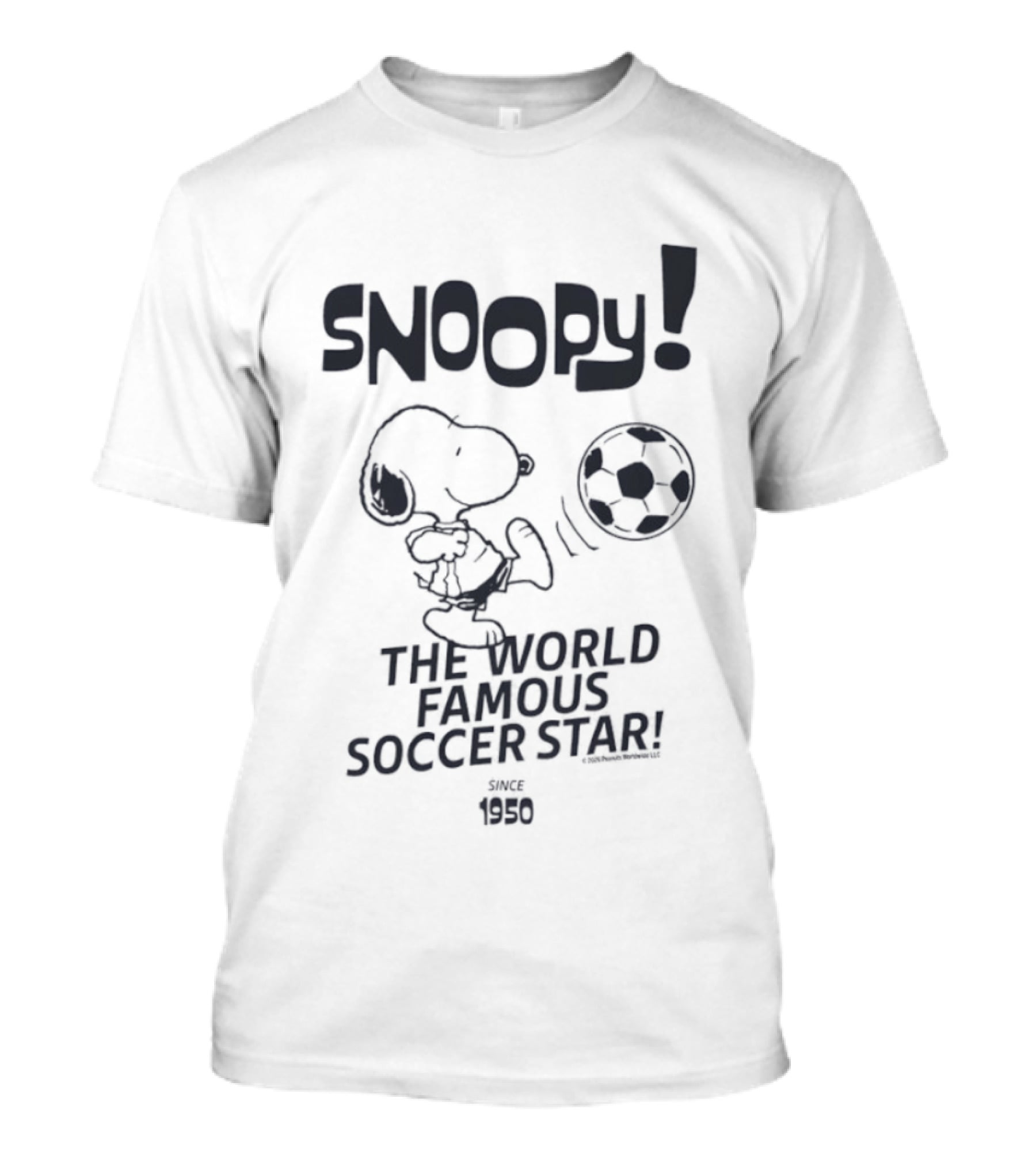 Snoopy World Famous Soccer Star Peanuts Ringer T-Shirt