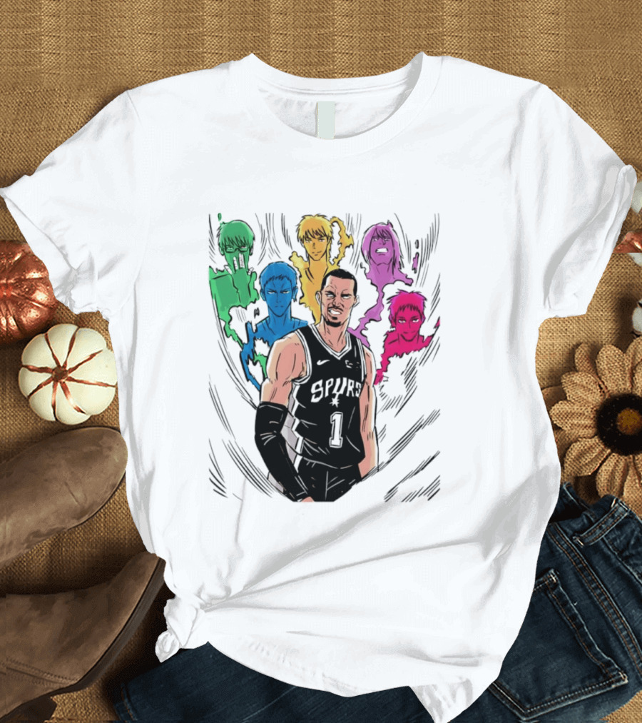 San Antonio Spurs Generation Of Miracles Anime Basketball T-Shirt