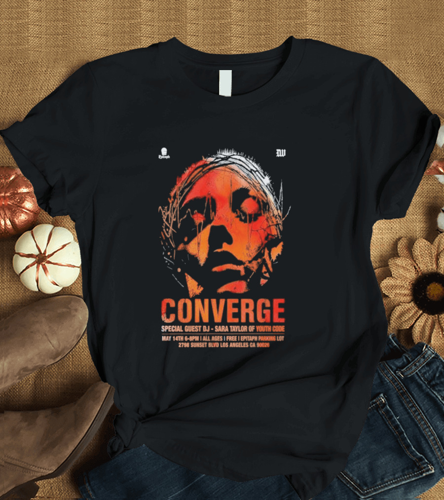 Converge Special Guest DJ Baba Tuesday Wonderland May 14 Los Angeles CA 2026 T-Shirt