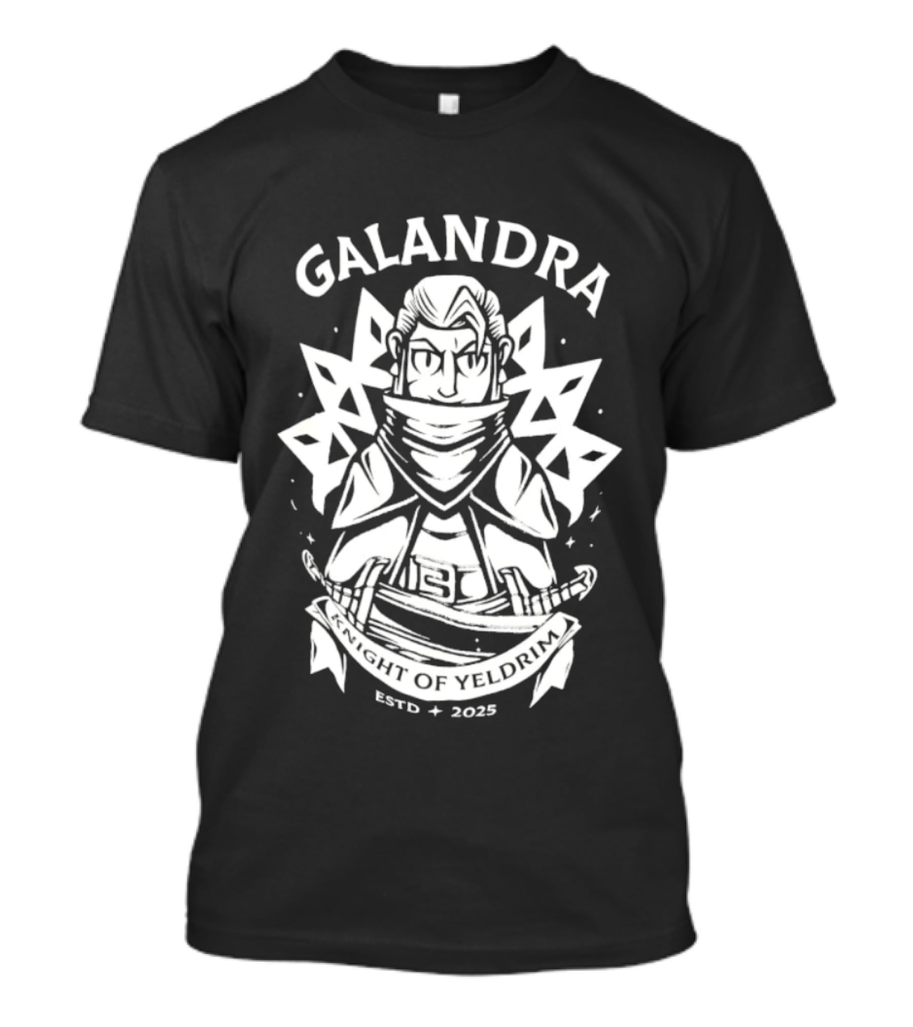 Galandra Knight Of Yeldrim Estd 2025 Fantasy Warrior T-Shirt