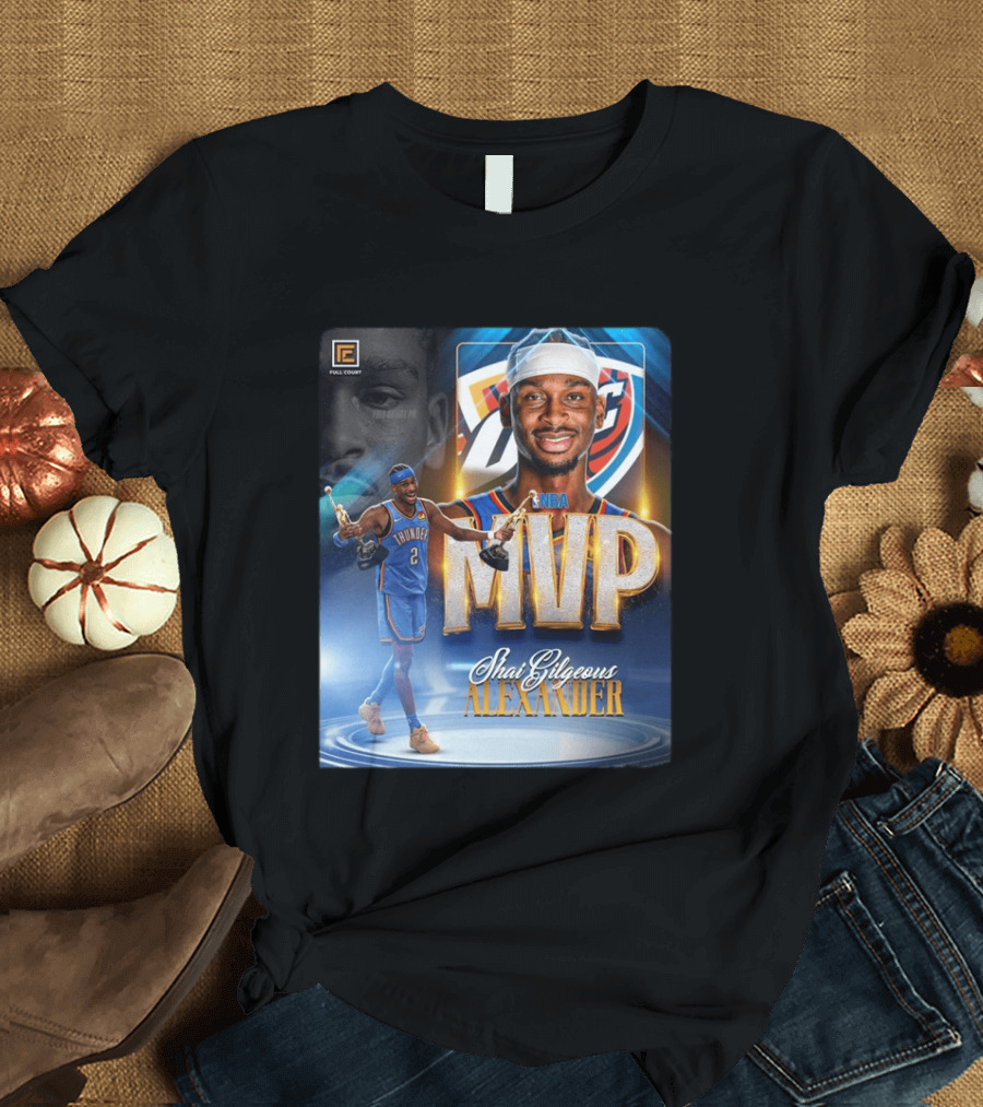 Shai Gilgeous Alexander MVP NBA 2024 Oklahoma City Thunder T-Shirt