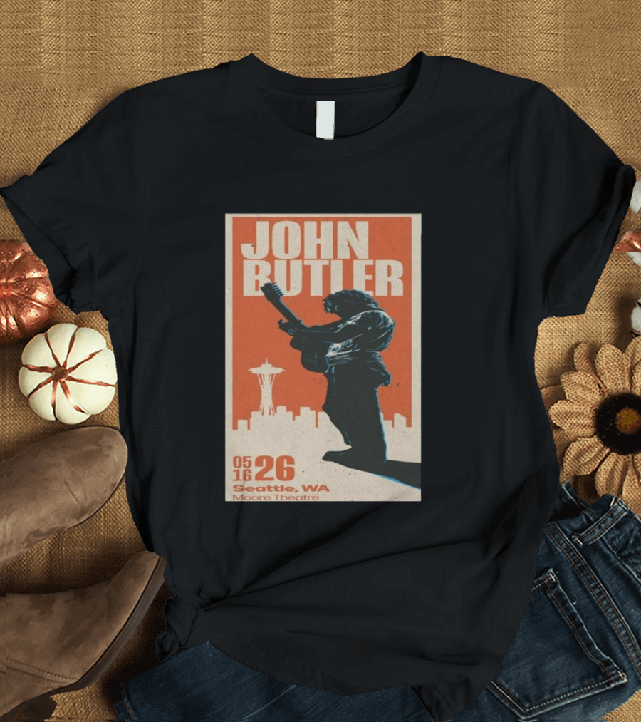 John Butler Live At Moore Theatre Seattle WA May 16 2026 T-Shirt