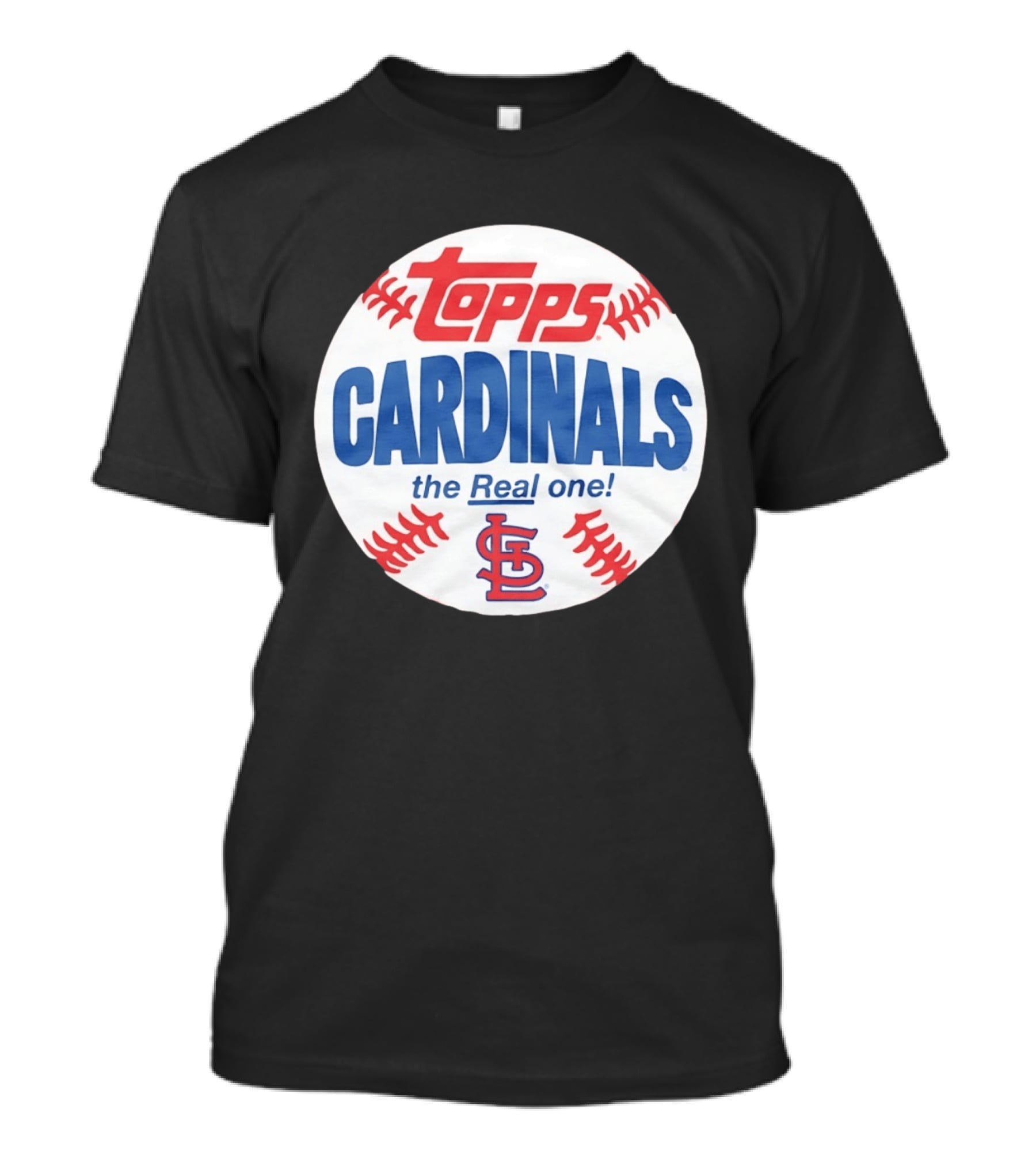 Topps Cardinals The Real One MLB Baseball Shape St. Louis T-Shirt