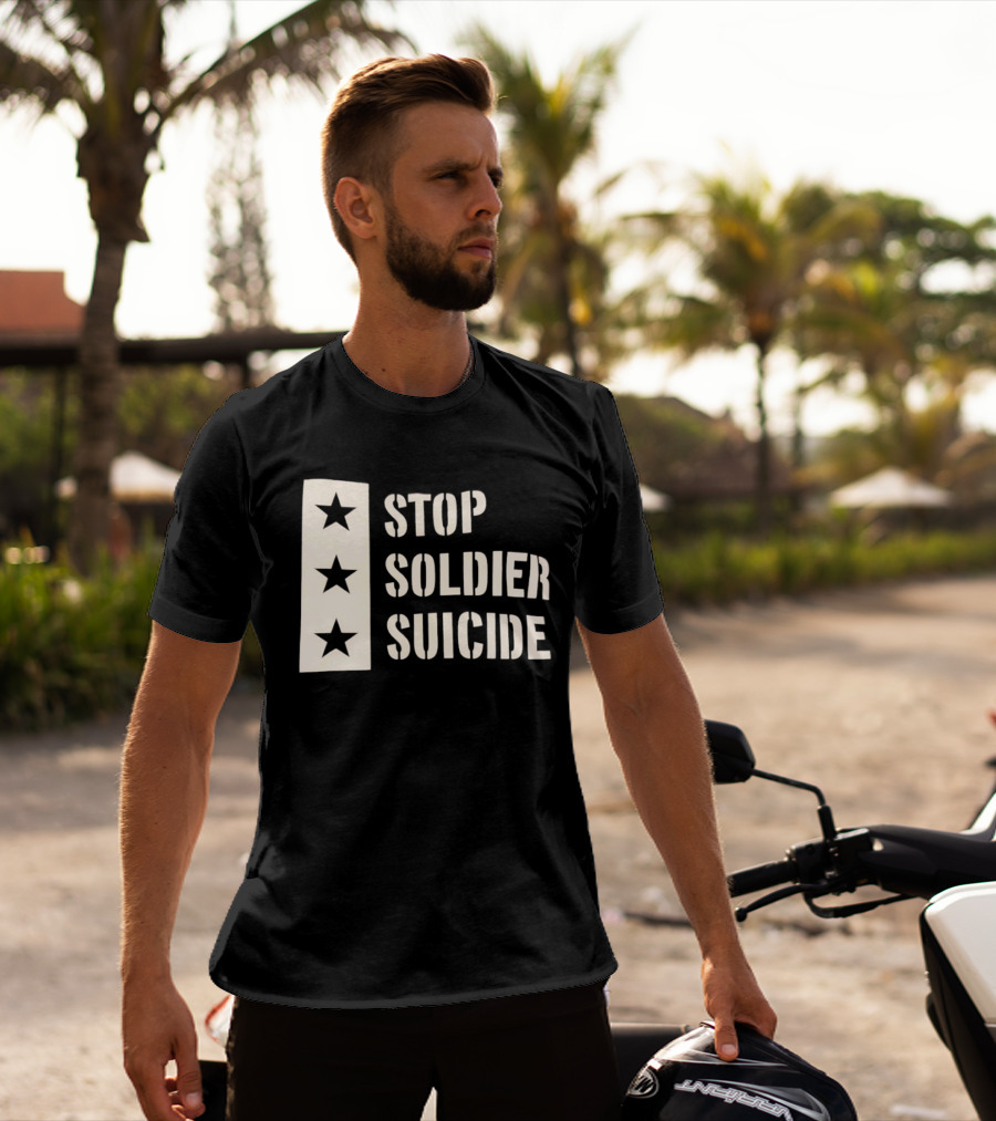 Stop Soldier Suicide Three Star T-Shirt