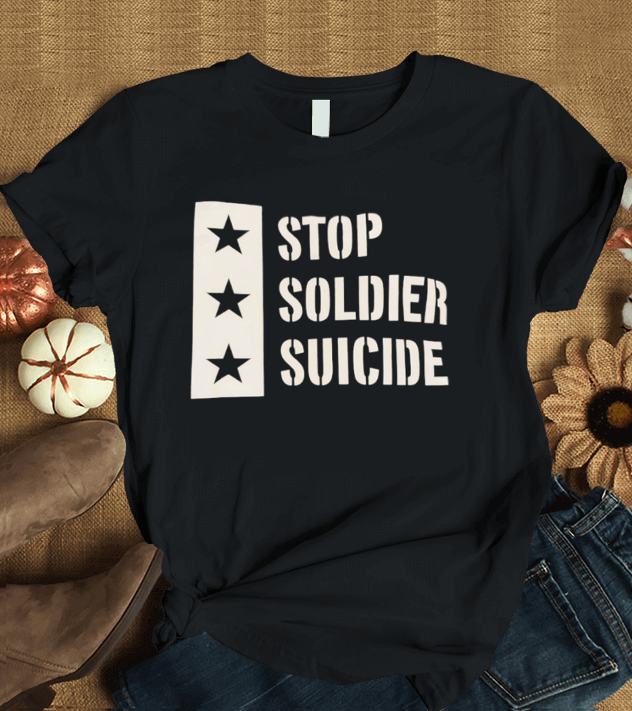 Stop Soldier Suicide Three Star T-Shirt