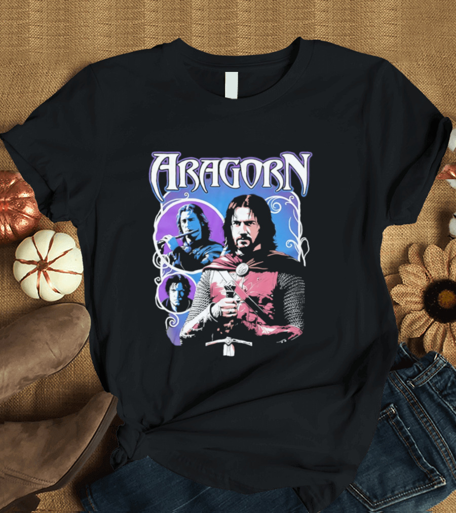 Aragorn The Lord Of The Rings Vintage Heroic Fantasy T-Shirt