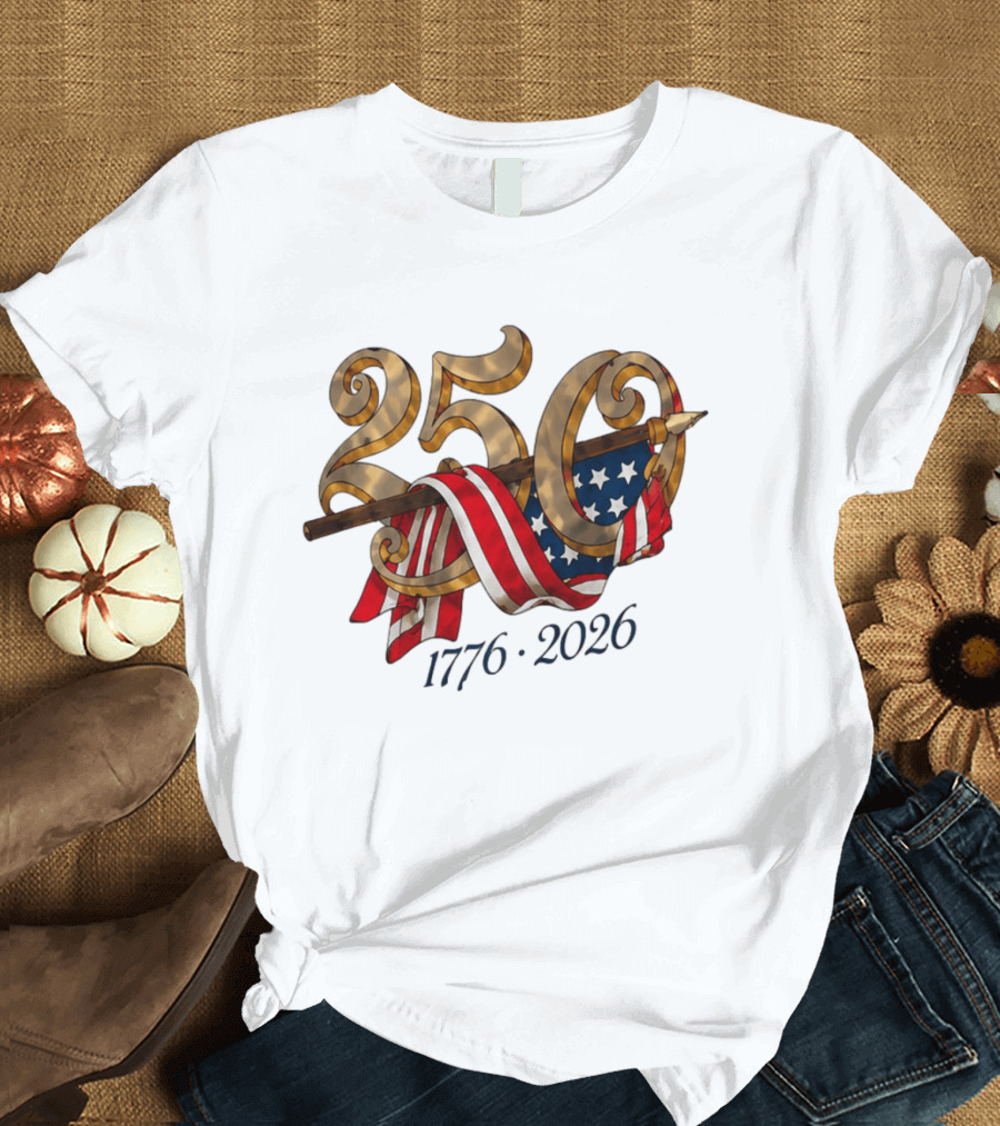 America 250 Years 1776 2026 Dodgers Celebration T-Shirt