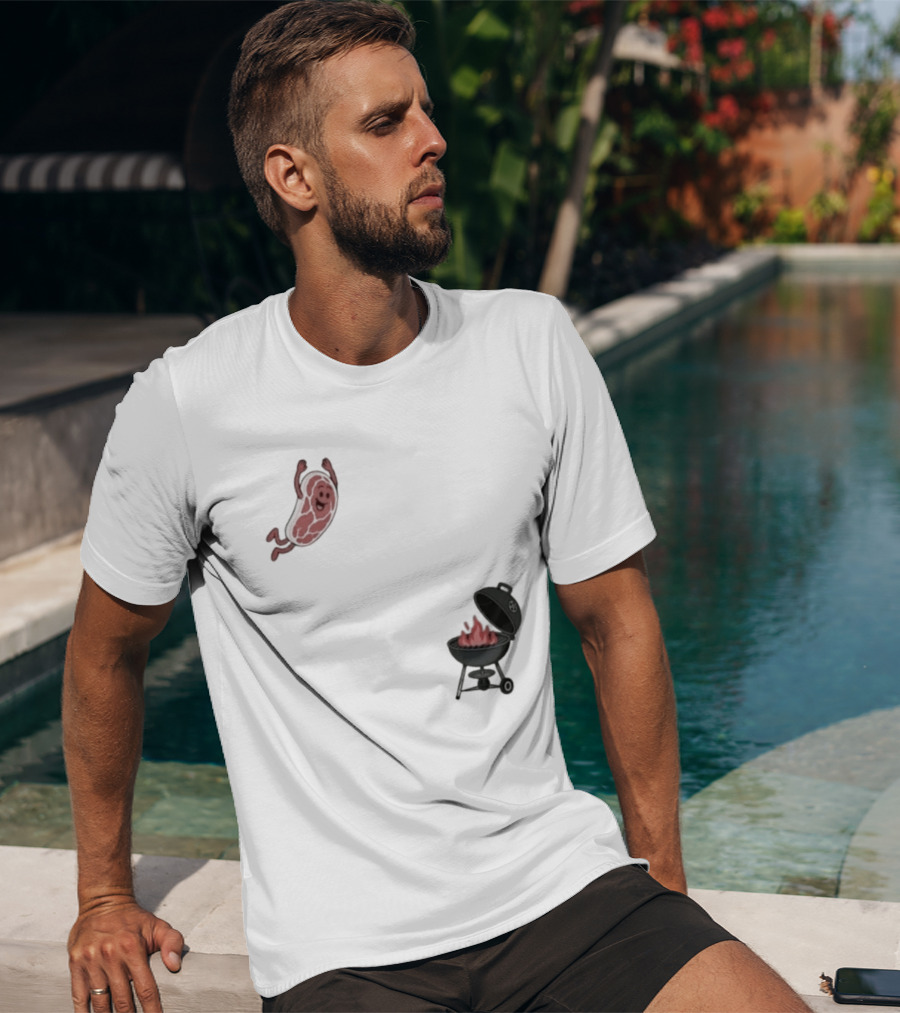 BBQ Jumping Steak 2026 Funny Grill T-Shirt