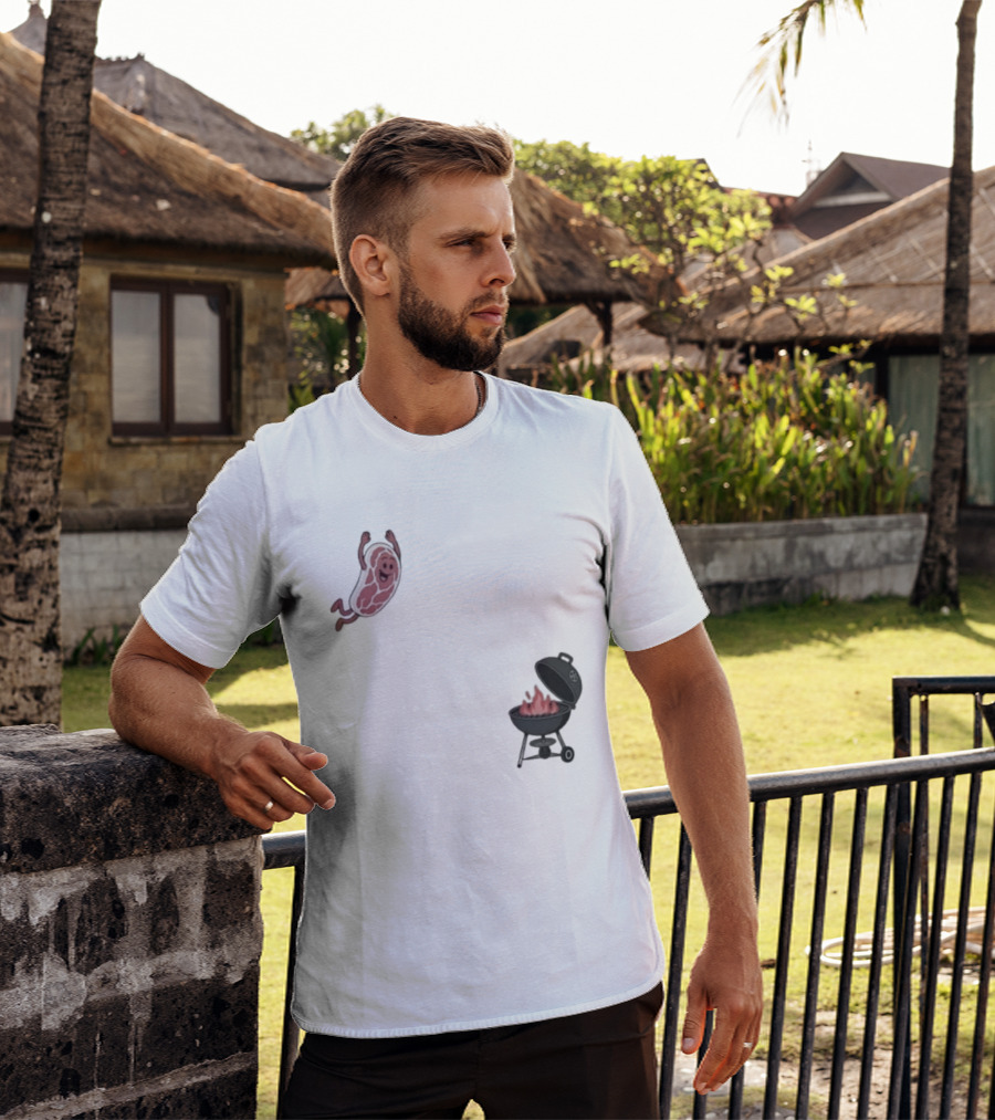 BBQ Jumping Steak 2026 Funny Grill T-Shirt