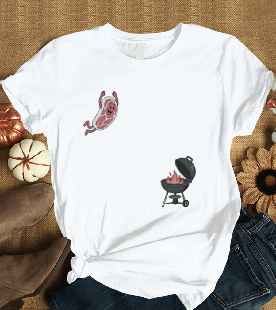 BBQ Jumping Steak 2026 Funny Grill T-Shirt